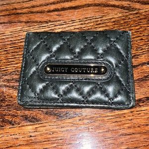 Black juicy couture small wallet/card case